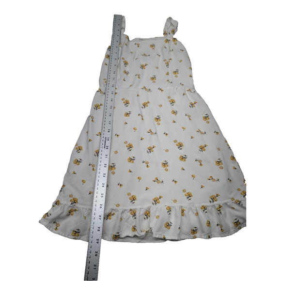 Hollister Floral Babydoll Mini Dress Ruffle Girly Size Small Adjustable Straps - Picture 2 of 10